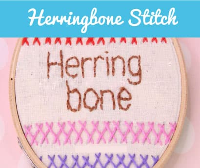 Herringbone stitch