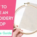 how to make an embroidery hoop