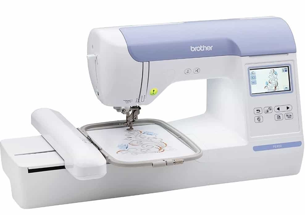 A photo of the Brother PE800 Embroidery Machine